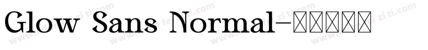Glow Sans Normal字体转换